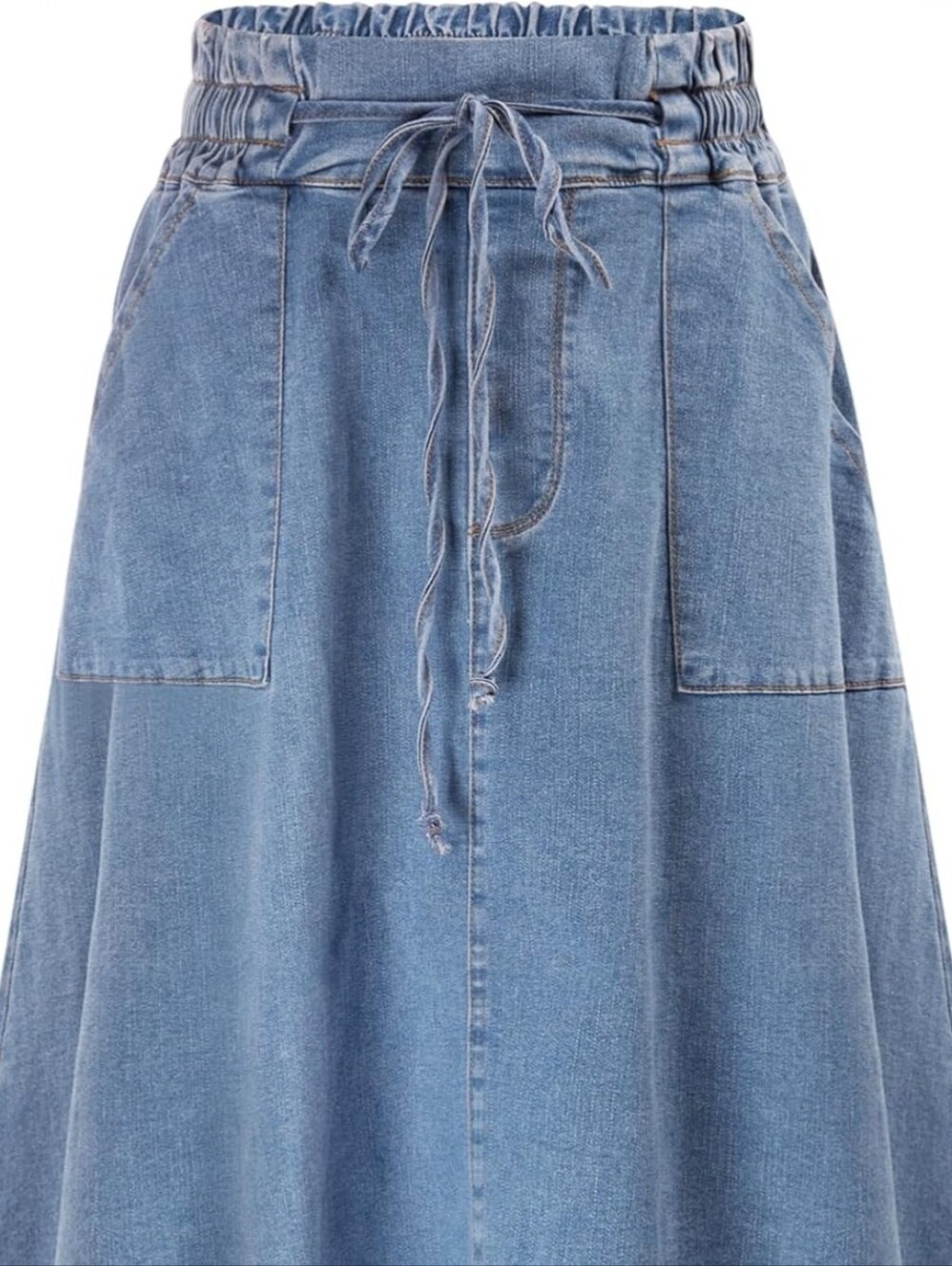 Kancy Kole 2X Denim Drawstring Skirt 3990-